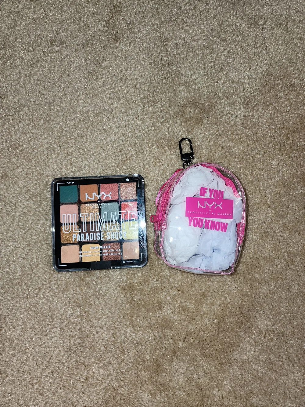 NYX Ultimate Paradise Shock Eyeshadow Palette with Pink NYX Pouch $30 NWT/SEALED